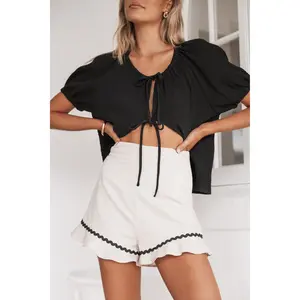 Sloane Short - Oatmeal Black