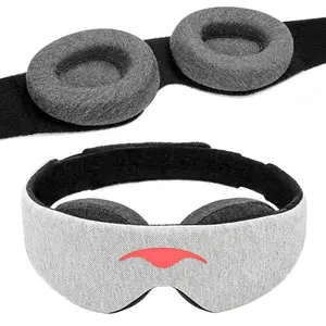Sleep Mask—100% Light-Blocking Adjustable with Removable Cushion for Men & Women Ultra-Comfortable No Eyelash Pressure Ideal for Travel & Shift Work - Unisex