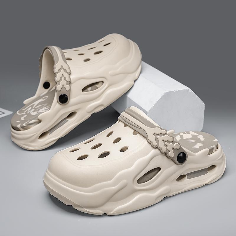 Men’s Summer Thick Sole Hollow Out Clogs – Lightweight Breathable EVA Slip-On Beach Shoes, Trendy Comfort Sport Clog for Outdoor Casual Everyday Wear Men's Non-Slip Men’s Summer Thick Sole Hollow Out Clogs – Lightweight Breathable EVA Slip-On Beach Shoes, Trendy Comfort Sport Clog for Outdoor Casual Everyday Wear Men's Non-Slip