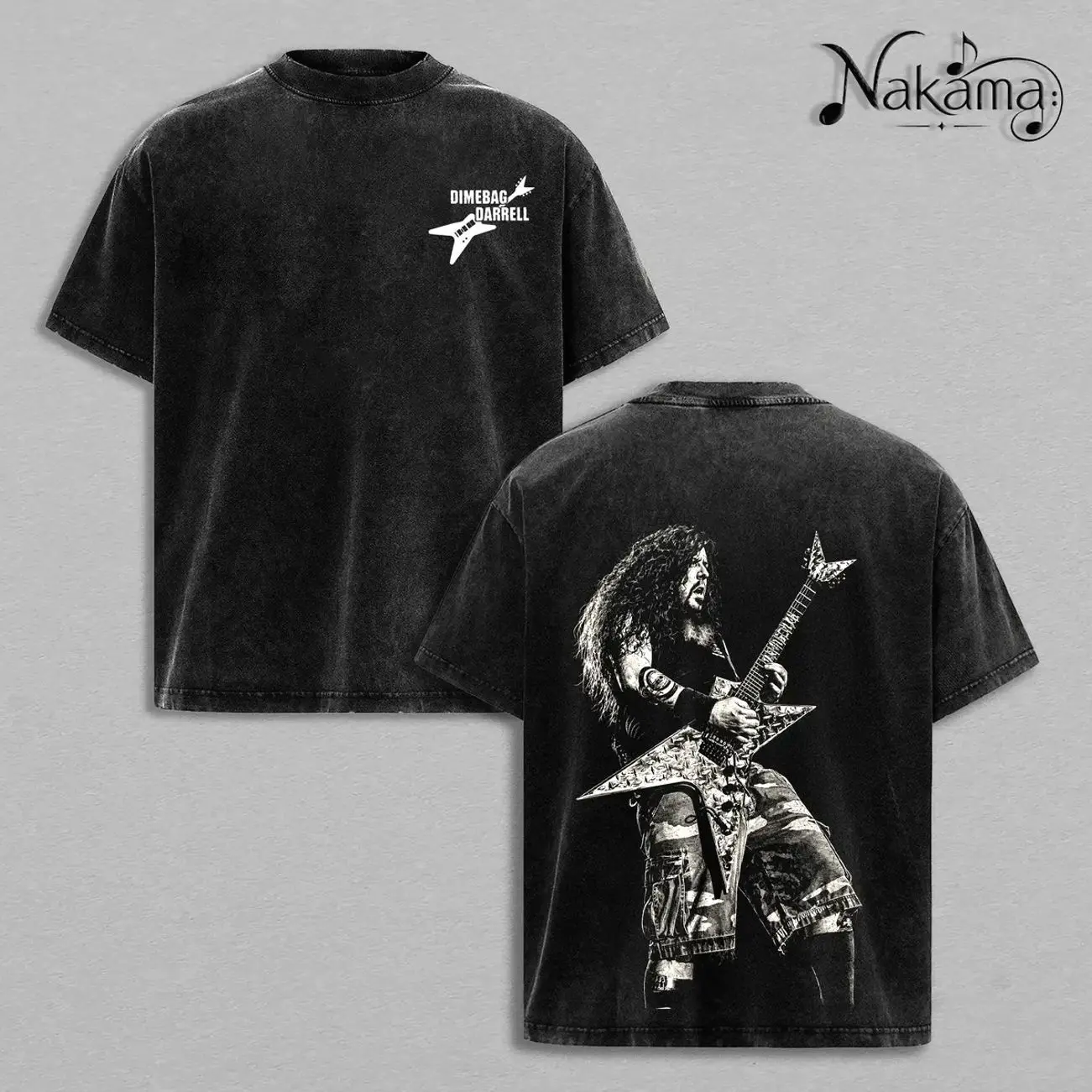 Vintage Dimebag Darrell Abbott PANTERA 3.03 Heavy Metal Unisex Rock Band Cotton T-Shirt, Y2K Outfits Top Menswear Clothing Pantera Merch, Pepper Comfort Colors CA7