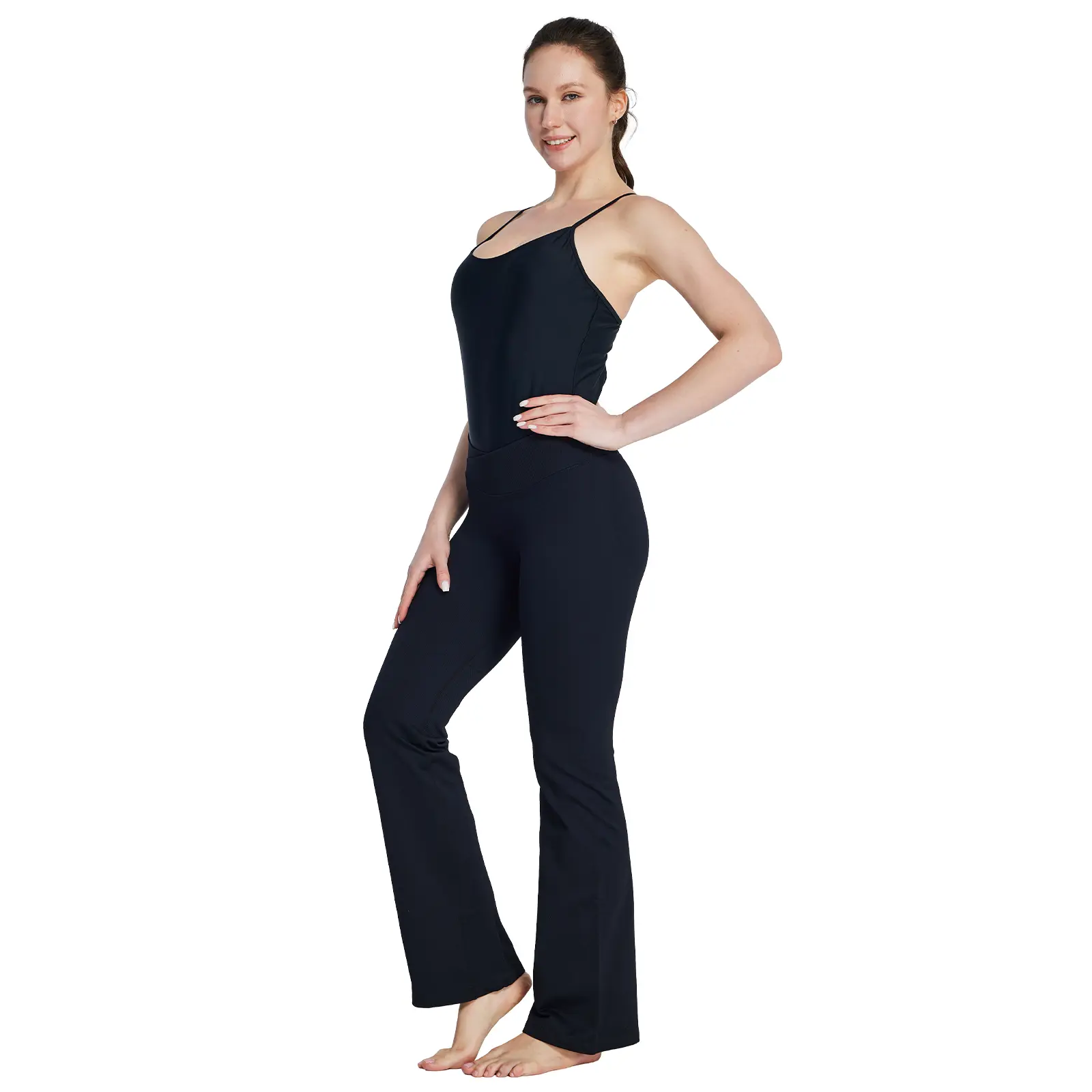 Women's Seamless Mini Flared Scrunch Butt Lift Leggings - Breathable Activewear Bottoms, Dance Athleisure, Gym Exercise & Workout Sportswear for Impact Training, Activewear Dance Athleisure, Gym Exercise Activewear