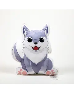 PILLOWABLE – 12” Wolf Pillow, Cute Animal Shape, Mini Hug Pillow for Kids, Fun & Decorative Toddler Throw Pillow