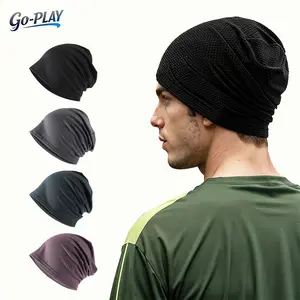 2Pcs Unisex Breathable Mesh Lined Skull Cap Beanie Do-Rag | GymTok BikerTok FitnessTok Sweat Wicking Lightweight Under Helmet Liner Head Wrap | for Men Women Motorcycle Running Cycling Daily Wear
