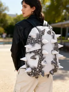 Unisex Hedgehog-Shaped Distinctive Pattern Backpack, Large Capacity Versatile Bag for Hiking & Camping, Universal Student Bookbag, Outdoor Adventure Gear