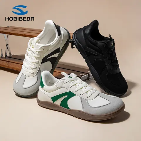 HOBIBEAR Women's Wide Toe Room Lace-Up Walking Footwear - Spring/Autumn Durable Material Sneakers for Women, Casual Trainers for Gym Sessions to Coffee Runs, Sports to Streetwear (Men's Option Available)