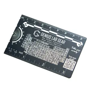 The Pocket Scientist High School STEM Ruler - Laser Engraved Science Essentials Steel Ref. Card with Unit Conversions Equations & Physical Constants