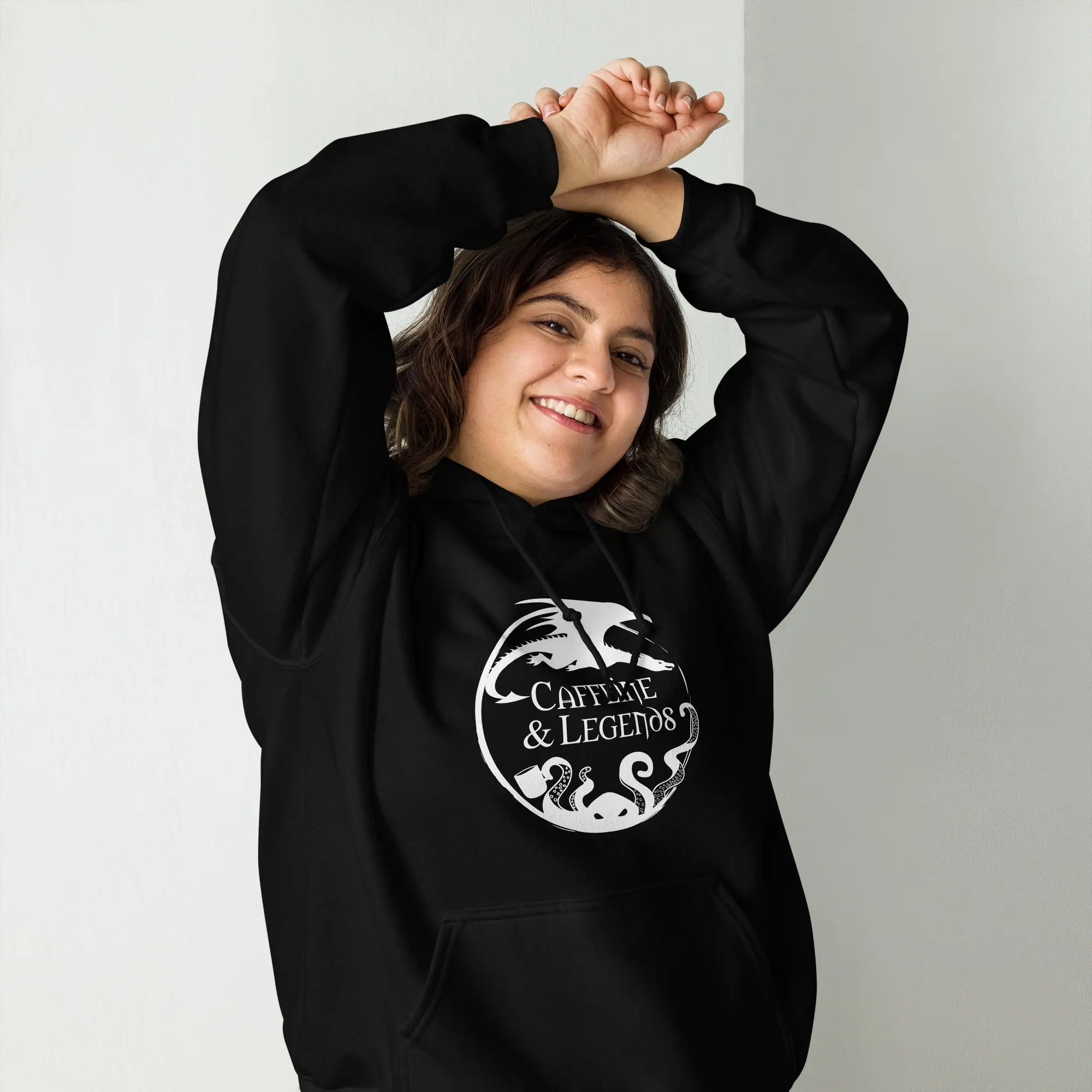 Caffeine & Legends Midnight Hoodie