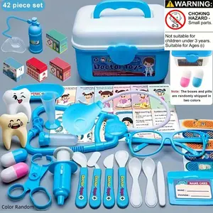 Kids Doctor Toy Set for Girls, Realistic Nurse Stethoscope Dental Play Medical Tools, Interactive Pretend Playset for Children, Dentist Play Set