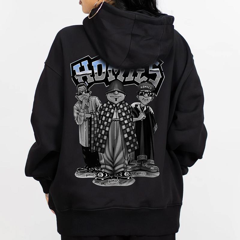 Day Of The Dead Chicano Art Homies Men's Chicanos Clothing Shirts Lowrider Clothing Homies Shirt Hoodie Cotton Fabric Smile Design Unisex Fit