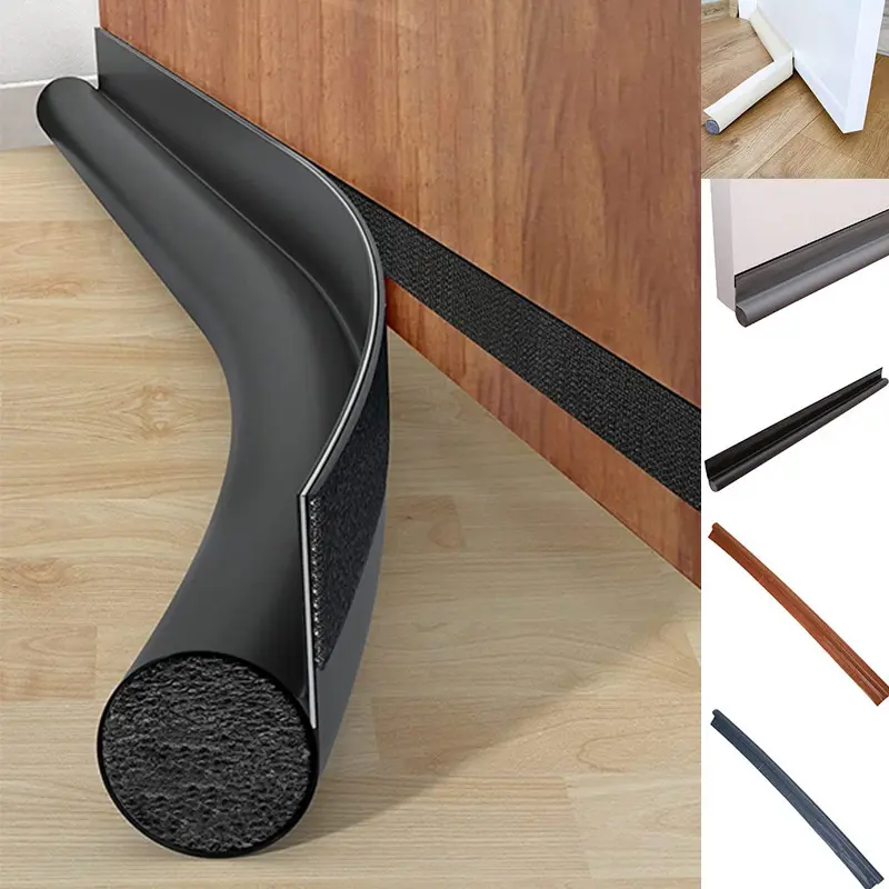1pc Adjustable Under Door Noise Blocker, Door Draft Stoppers for Bottom of Doors Seal, Sound Proof Draft Guard Reducing Wind, Light, Cold Air, and Noise