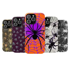 Cool Spider Two-In-One Drop-Resistant Mobile Phone Case Protection, Shockproof For IPhone 17-12, Pro Max, Pro Plus, and Samsung S25 24 23 Safety Case