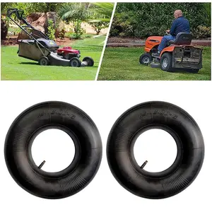 Set of 2 Durable Rubber Inner Tubes, Suitable for Sizes 15X6.00-6, 15X6-6, 15X6X6, And 15/6X6 with TR13 Valve, Ideal for Lawn Mowers, Yard Tractors, Wheelbarrows, Snow Blowers, And Garden Carts.
