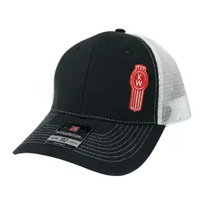 Kenworth Richardson 112 Trucker Hat for Men – Charcoal White Mesh Snapback Cap, Embroidered Logo Baseball Hat, Adjustable Retro Trucker Cap, Classic Outdoor Casual Dad Hat Gift 2026