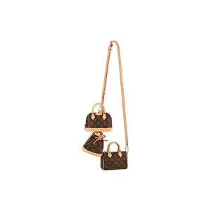 Louis Vuitton Trio Icones Multi-Functional Classic Monogram Canvas and Leather Crossbody Bag for Women, Mini, Brown