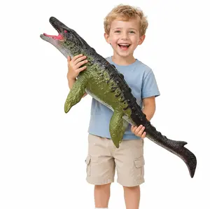 Large Dinosaur Toys- 32" Mosasaurus Soft Dinosaur Toys for Kids 3-5, Big Inflatable Dino for Boys Girls, Toddler Party Favors Birthday Gifts