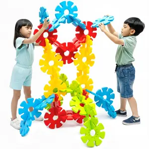 Brain Flakes 40 Piece Big Clicks Set - A Great Stem Toy for Both Boys and Girls
