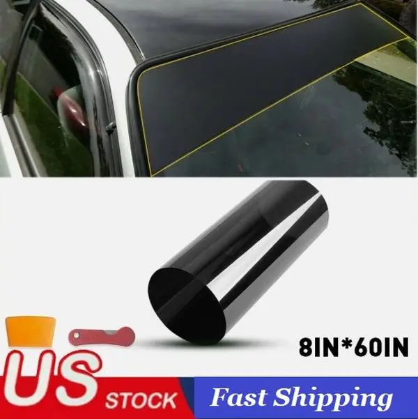 Solid Vinyl Windshield Banner (solid, not see-through) Vinyl Window Decal - Universal Car Sticker for Vehicle Windows, Boats, RVs, Office Desks & Laptops - Stylish Car Merch & Car Accessories
