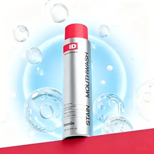 Hismile iD Stain Whitening Mouthwash 237ml | Teeth Whitening, Freshens Breath & Inhibits Bacteria Growth with Essential Oils | Portable for Daily Use | Whiten. Freshen. Deep Clean. Cleanser