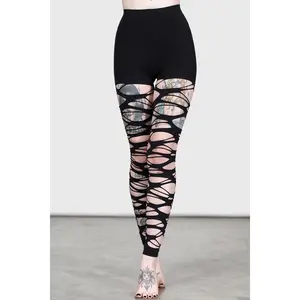Carved Up Slashed Tights