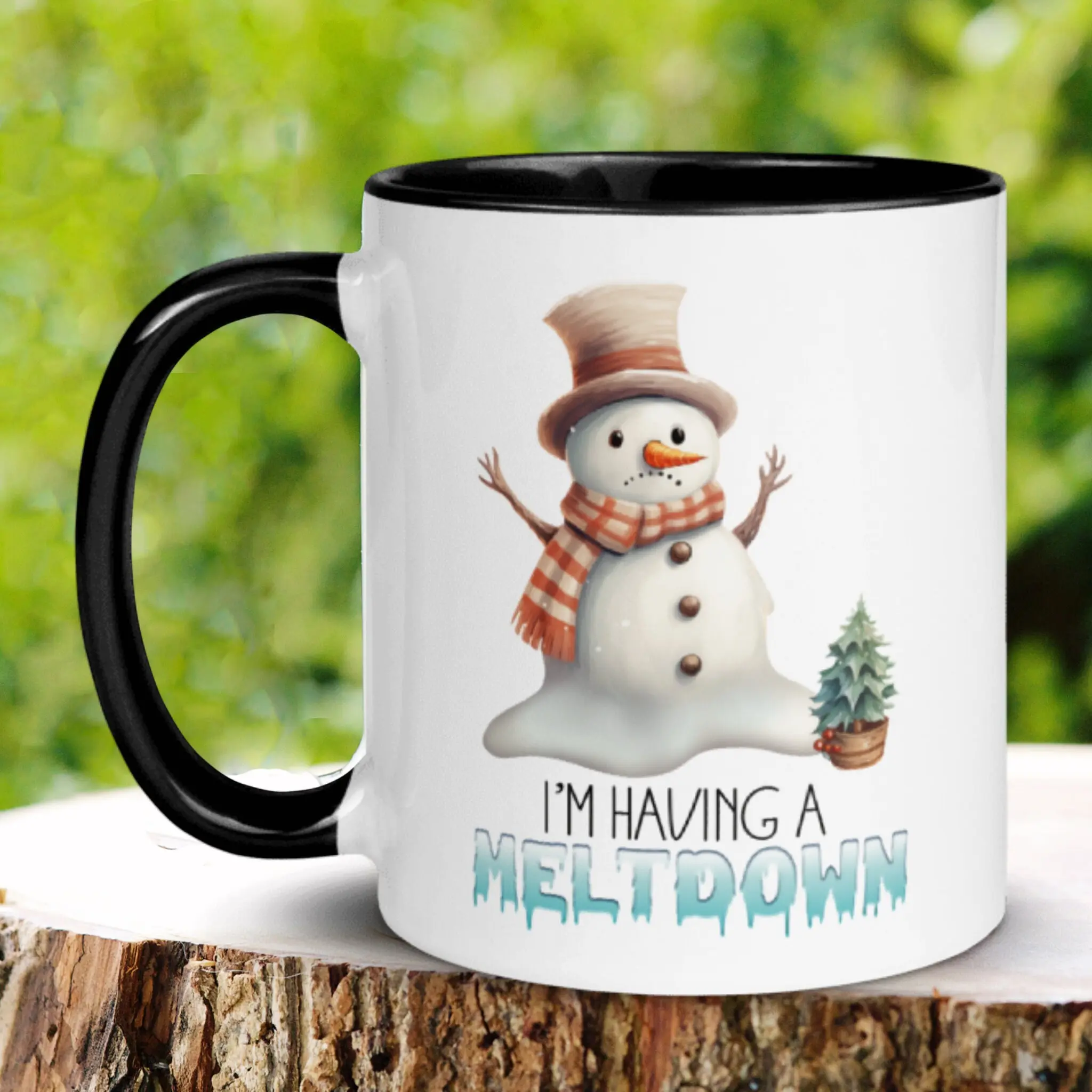 I'm Having A Meltdown, Snowman Mug, Anxiety Relief Mug, Christmas Mug, Christmas Gifts, Funny Coffee Mug, Holiday Mug, Christmas Tree, 1358