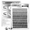 132-Piece Flaunt Flora Eyelash Cluster Set, Natural Lash Extension Kit, Wispy Short Individual Lashes, 8-14mm Wet Look Effect, Daily Makeup, Individual Eyelashes Kit, Eyelash Extensions, False Eyelashes Set, DIY Lash Cluster, False Eyelash Clusters