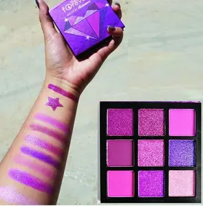 Amethyst Obsessions Eyeshadow Palette Glitter Makeup Metallic Color Matte Smooth Shimmer Cosmetic Pack