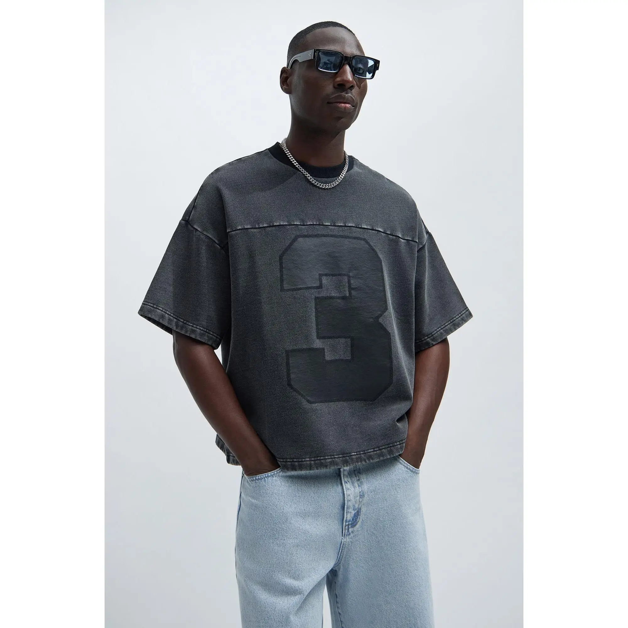 Kyle Oversized Tee - Black Wash