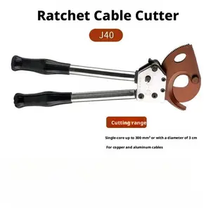 Ratchet cable cutter, ratchet-type cable cutter, cable scissors, cable wire cutter, heavy-duty cable cutter, cable cutting tool, manual cable cutter, industrial cable cutter, gear cable cutter, manual wire cutter, ratchet wire cutter, cable wire cutter