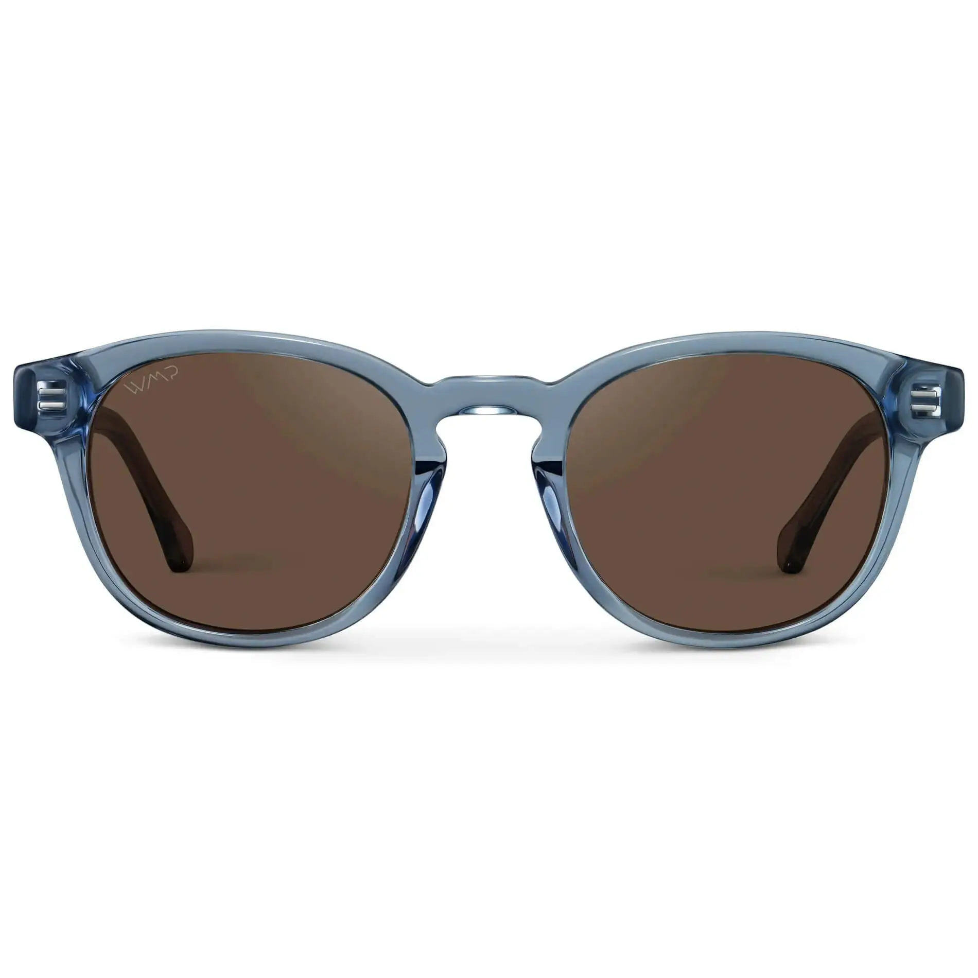 WMP Eyewear Felix Men's Classic Vintage Full Rim High Quality Lightweight Durable UV Blocking Polarized Shatter-Resistant 100% UVA/UVB Protection Acetate Sunglasses, Classic Vintage Sunglasses, Full Rim Sunglasses