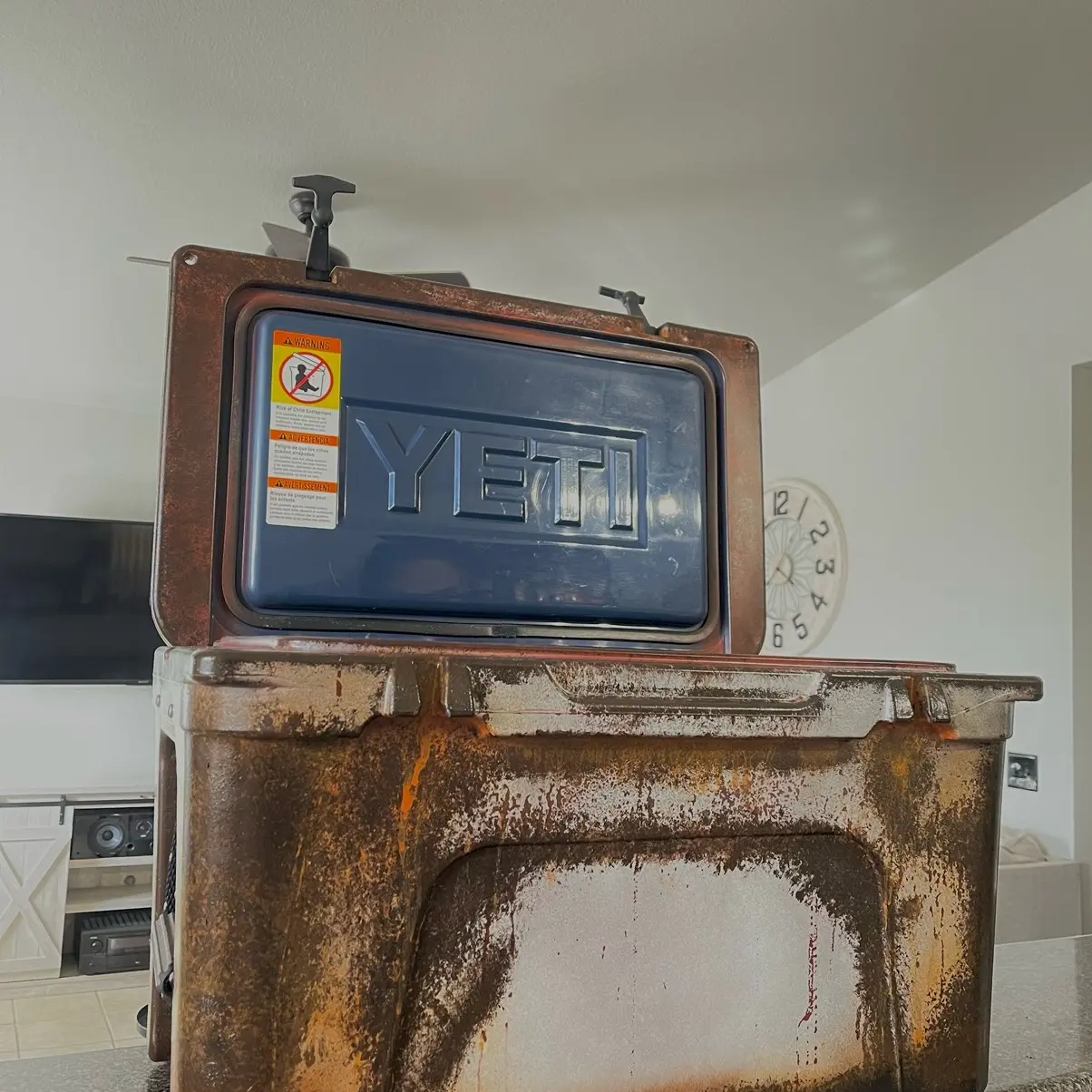 Custom painted Yeti ice chest