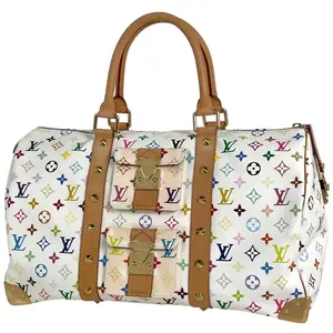 Pre-owned Louis Vuitton pvc Shoulder Bags Multicolore Monogram Keepall 45 Vintage shoulder bag 4000017182511