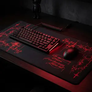 Desk Mat - Silent Hill Cybersigilism Red Edition, Mouse Pad, Gaming Mat, Office Desk Decor, Horror Video Game Merchandise, Halloween Gift