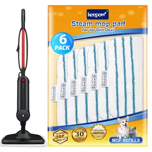 KEEPOW Steam Mop Pads Replacement Compatible with Dirt Devil Steam Mop WD20000