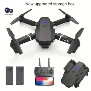 E88 Pro Mini Drone with Dual Camera - WiFi FPV RC Quadcopter, Foldable Four-Axis Helicopter with Altitude Hold for Kids, Beginners & Adults