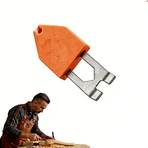 1pcs Rope Anchor Hook, Portable, Compact Chalk Line Anchor Hook Tool for Straight Line Marking, One-Handed Operation Design, Instant Fixing, Quick - Easy, Versatile Use for Carpentry, Drywall Installation, Roofing - Building Projects
