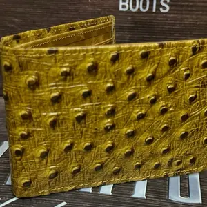 SILVERTON Handcrafted Men's Ostrich Rich Wallet - Premium Design & Craftsmanship