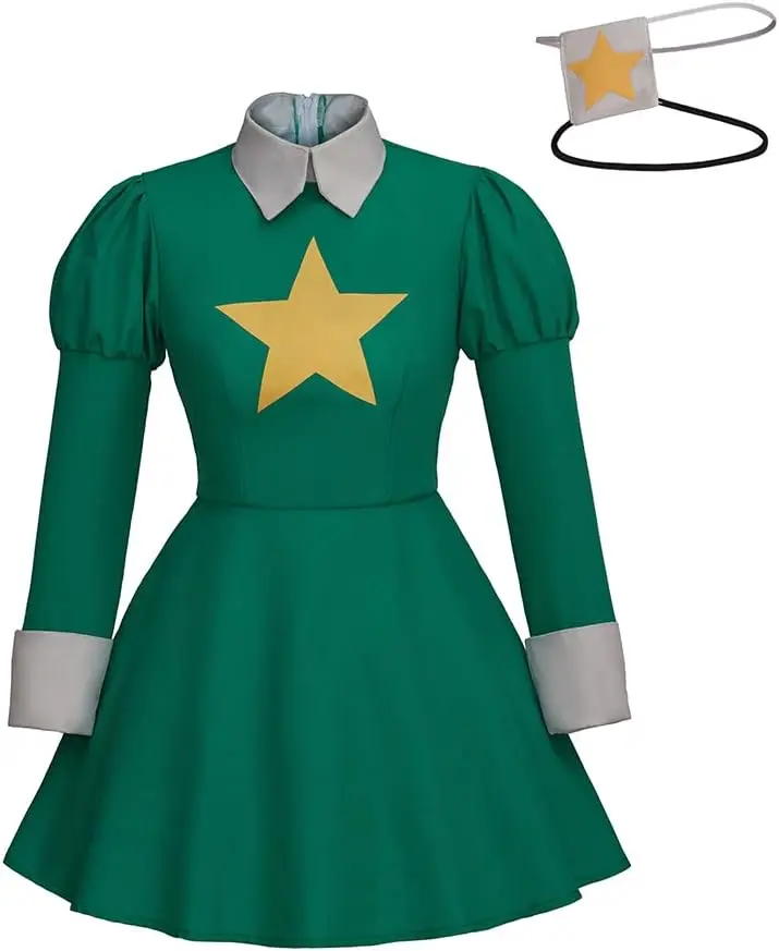 Womens Skullgirls Annie Cosplay Costume Dress Annie of The Stars Cosplay Outfit