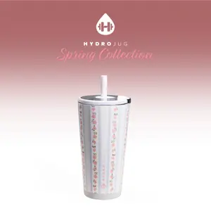 Hydrojug Everyday Tumbler - Double-Wall Vacuum Insulated Spill-Free Lid Flexible Straw
