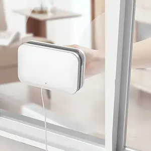 Double-Sided Magnetic Window Cleaning Brush with Strong Magnets, High-Height Glass Cleaner Tool, Abs Handheld Safety Accessory