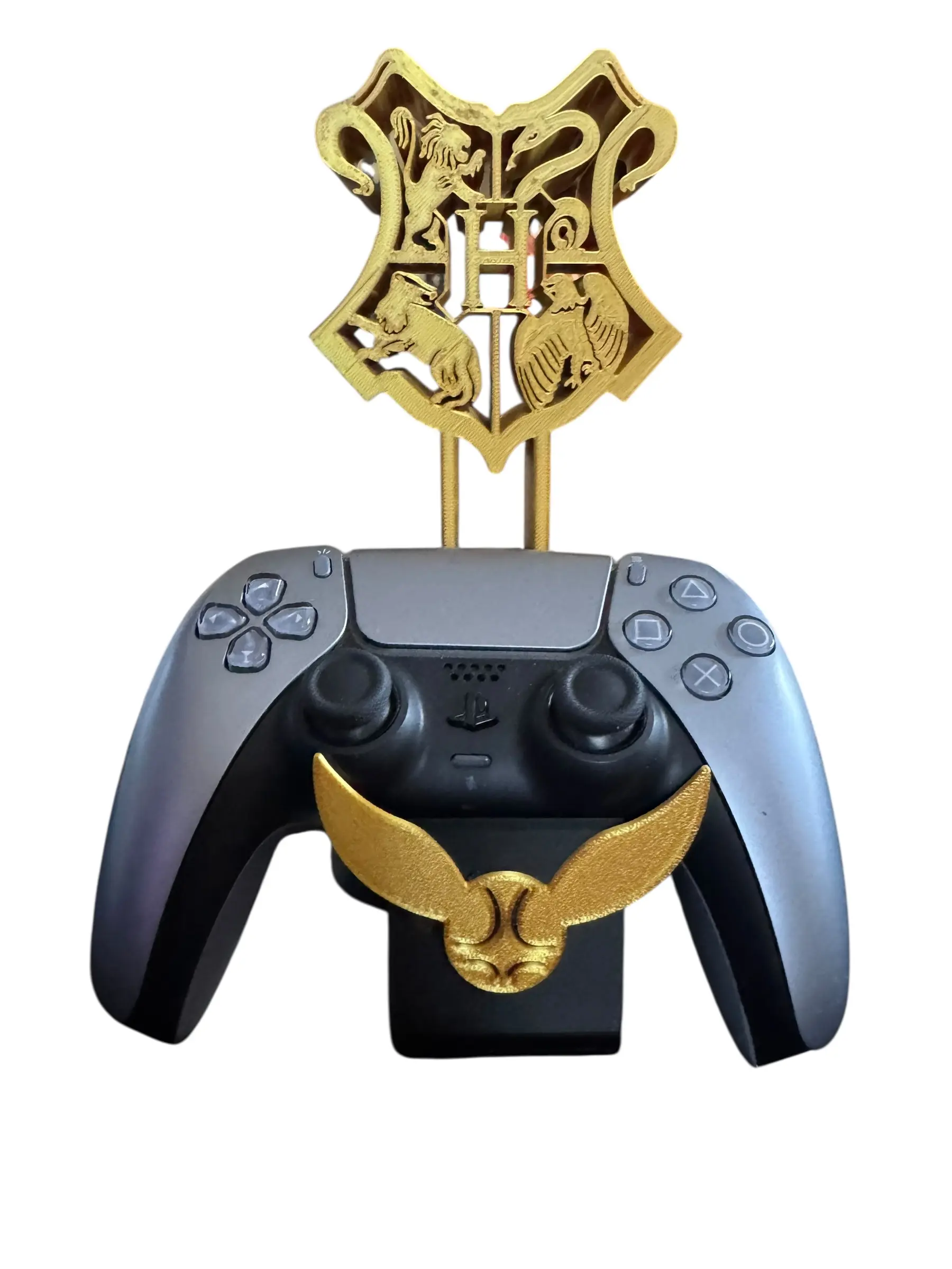 Gaming Standing Controller Holder Sorcerer Stylish Video Game Accessories for Home - 8 Inch Tall Plastic Mounts for PS5 Controllers - Space Saving Design & Easy Installation - Art Inspired Design Console Smartphone