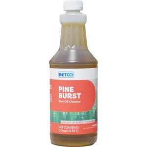 DETCO Pine Burst Industrial-Strength Pine Oil Cleaner, Household All-Purpose Cleaning Solution for Heavy Duty Cleaning, Surface Care Cleaner and Deodorizer summervibes☀️