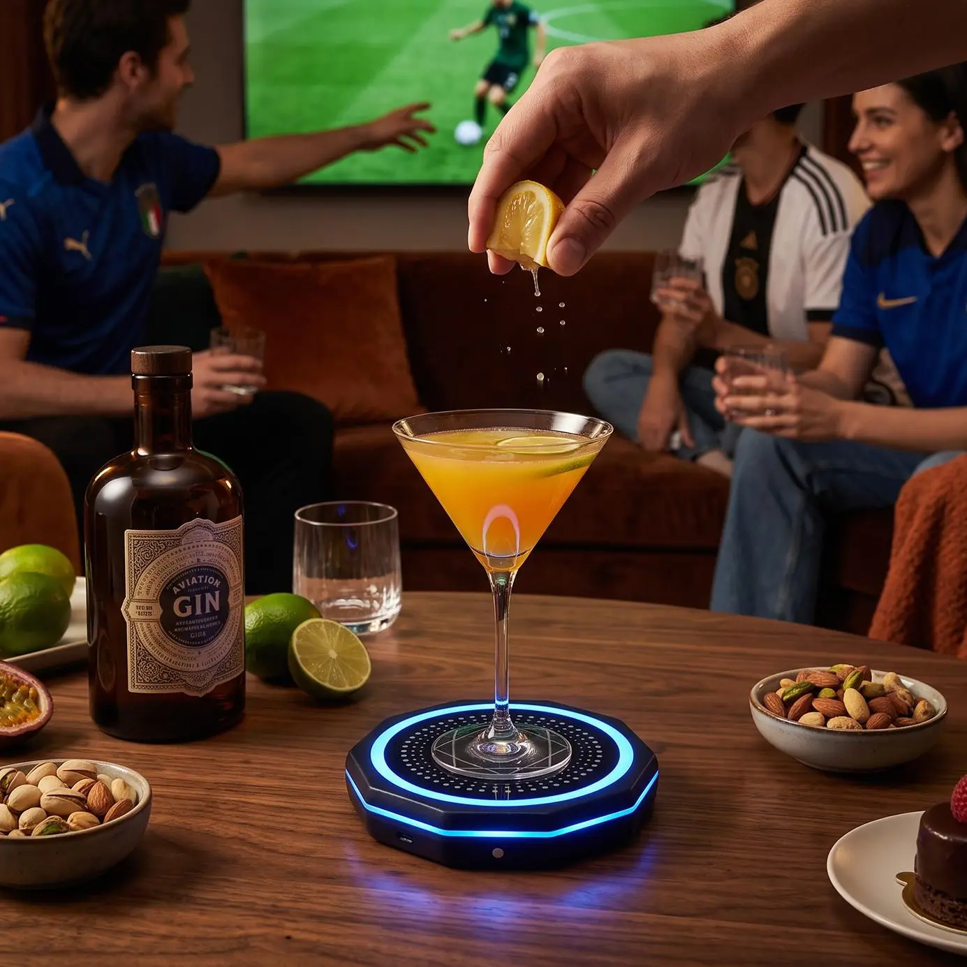 Barsys Smart Coaster 2.0 –Smart Cocktail Maker Portable Cocktail Maker & Drink Mixer, App Controlled Automatic Cocktail Mixing Machine with 1000+ Recipes for Cocktails & Mocktails
