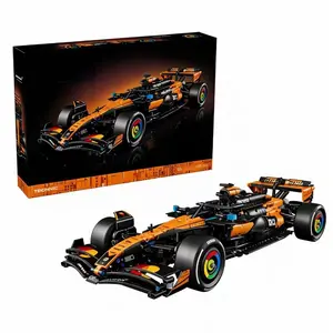 42228 MOC Orange Technology Racing Block Model, 1675 pieces, suitable for boys and girls, Christmas Children's Day birthday gift