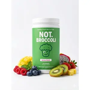 NOT. Broccoli Kids Greens Powder Drink Mix | 8 Superfoods, Candy Flavored, 30 Servings