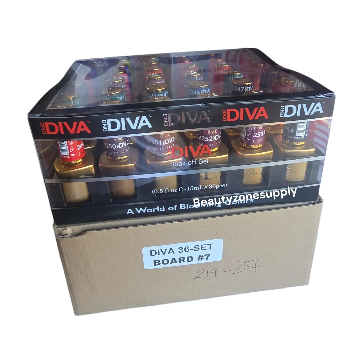 Diva Gel Board Set 36 bottle with Swatches #7