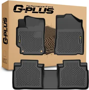 G-PLUS Floor Mats Compatible with Toyota Camry 2015 2016 2017 TPE Custom Fit All Weather Protection Floor Cargo Liner Accessories Black Car Mats alfombras para carro 3PCS