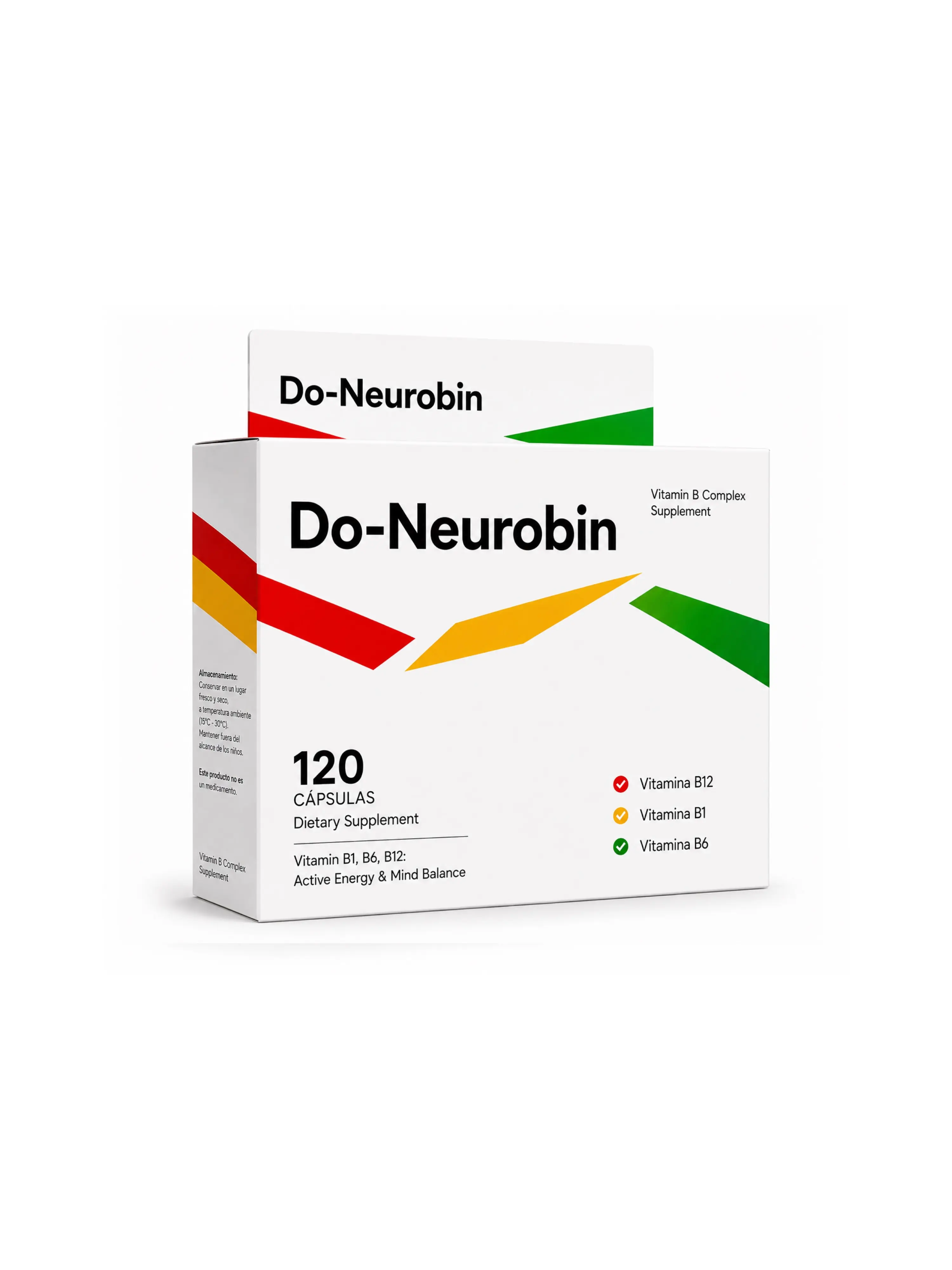 Do-NeuroB12 - 120 Capsulas - Vitamin B Complex Capsules - Vitamin B Dietary Supplement - Energy Support and Overall System Support - Daily Formula