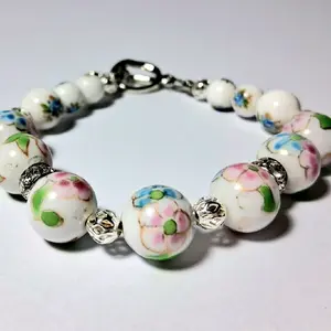 flower beaded bracelet