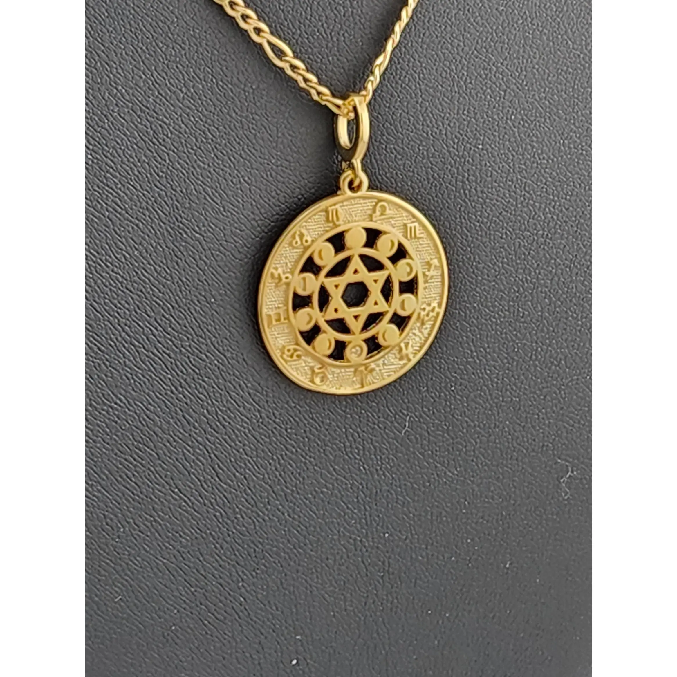 Brand New Brazilian 18k Gold Filled Star Of David Necklace
