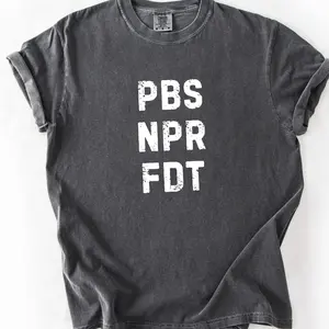 Comfort Colors® FDT Shirt, Public Broadcasting Support Tee, Resist Tyranny Shirt, NPR PBS Political Graphic Shirt